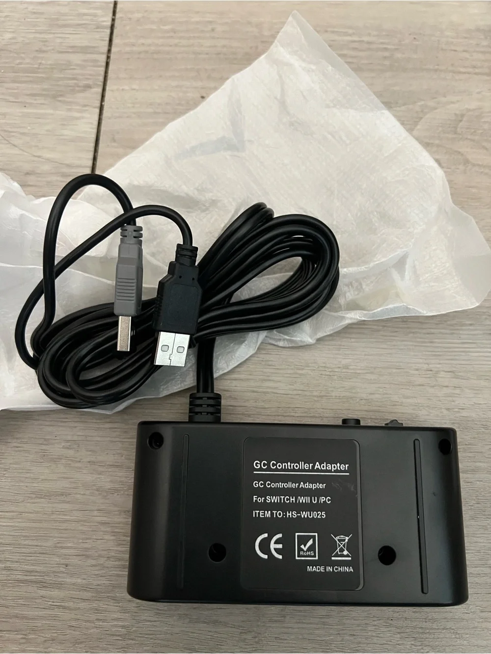 Nintendo GameCube Controller Adapter for Switch/Wii U & PC New open Box